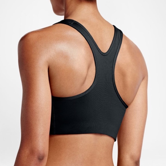 NWT Nike Swoosh Dri-Fit Sports Bra Black XS - Picture 4 of 9